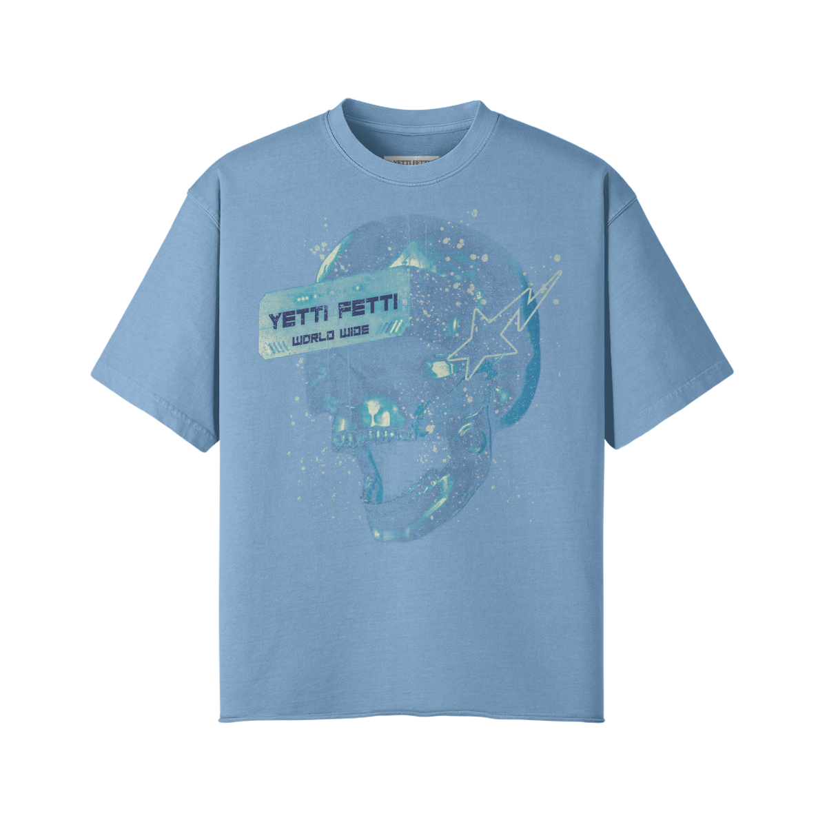 Blue Skull Oversized