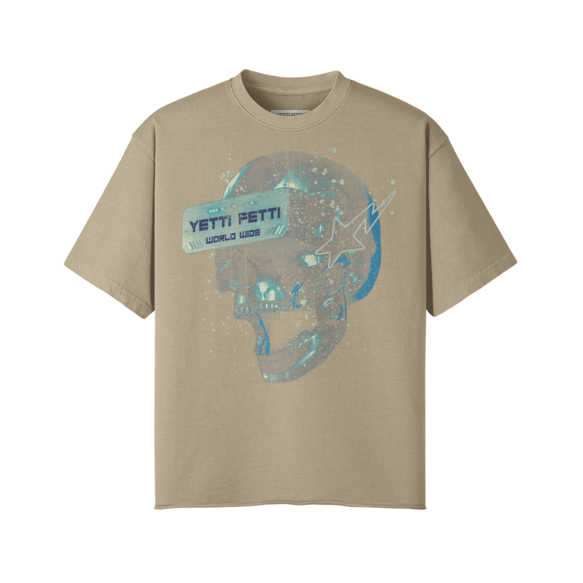 Blue Skull Oversized
