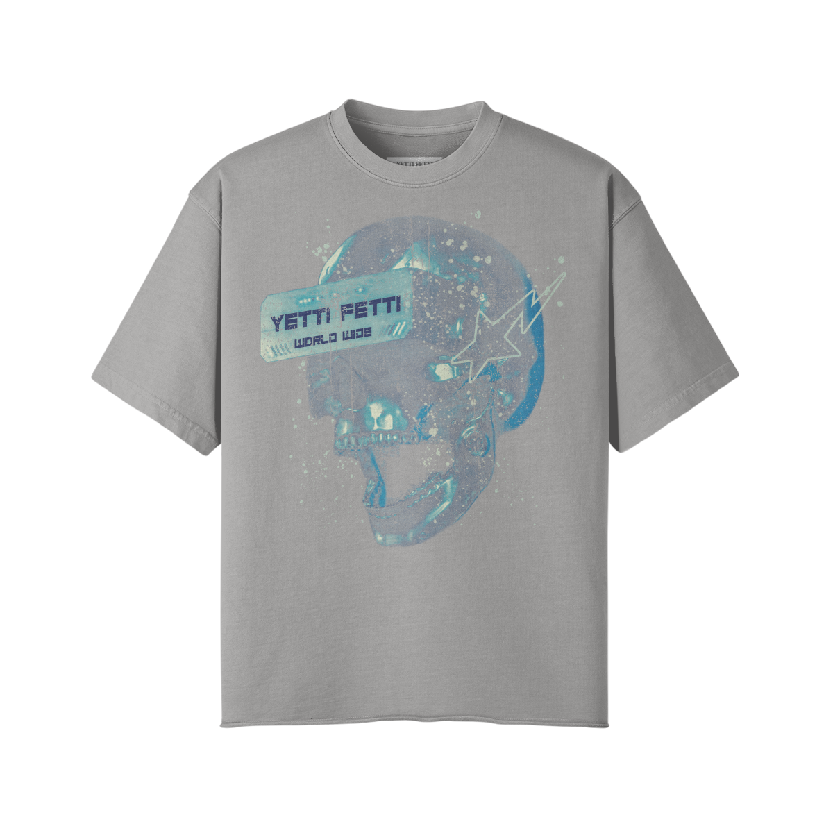 Blue Skull Oversized